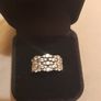 Zirconia cluster statement ring sterling silver Image 2