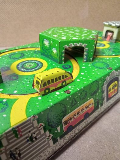Vintage Russian wind up  Tin Toy  - Town - City