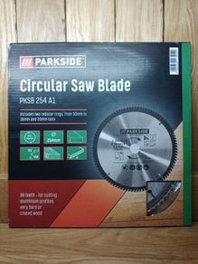 NEW Parkside Circular Saw Carbide Blade Set, 254mm (10") Blades with 48, 80, 96 teeth & 210mm (8") Blades with 40, 60, 80 teeth, For Mitre, Chop, & Table Saw, (Wood, Chipboard, Plywood, Aluminium)