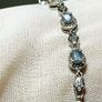 Sterling silver 925 bracelet with natural Alexandrite and Zircon Image 2