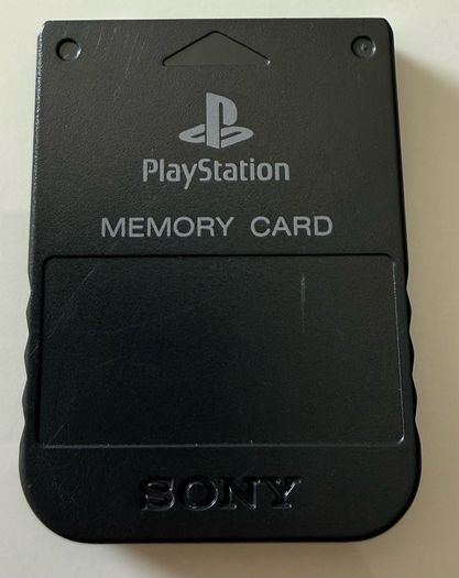 Original Sony PlayStation PS1 Memory Card | Black | SCPH-1020