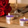 Set of Lavender Scented Tea Lights with Dried Lavender Image 5
