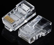 Ethernet Connectors RJ45 Modular Plug 2 Pc