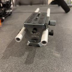Movo BPR-9 Universal Baseplate System with 15mm Rods & Quick Release Plate for DSLR & Mirrorless Cameras