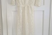 topshop midi lace dress