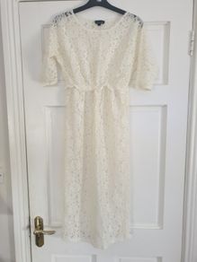 topshop midi lace dress