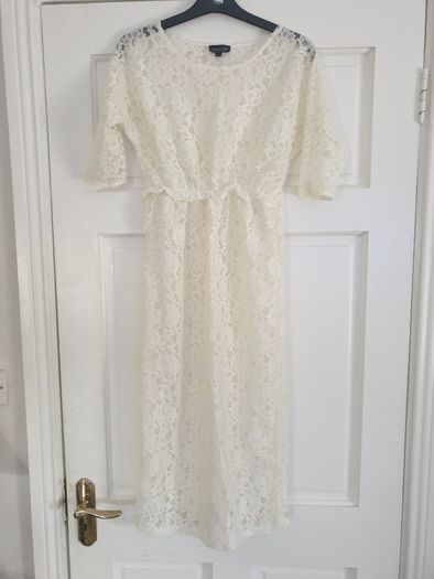 topshop midi lace dress