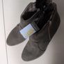 Primark Faux Suede Khaki  Green Ankle Boots.   B N.W.T. Image 4