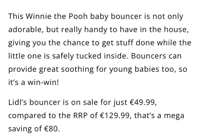 Winnie The Pooh Vibrating Musical Bouncer