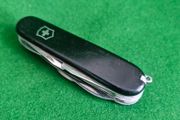 Vintage Black Swiss Army Knife.