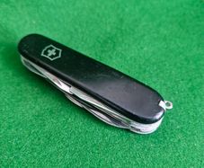 Vintage Black Swiss Army Knife.