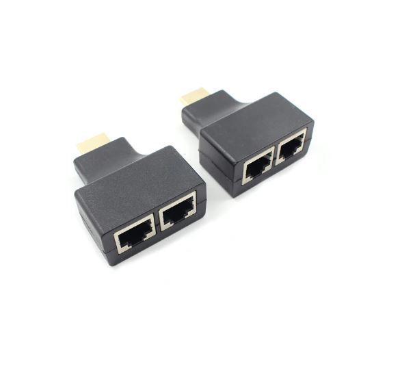 HDMI Extender to Dual Ports RJ45 CAT5e CAT6 Cable up to 30 Metre HDTV PS3 STB