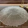Vintage Mid-Century Modern Bark or Rain Glass Pattern Platter Image 5