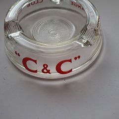 Vintage  C & C  Club Lemon , Club Orange  Glass Ash Tray