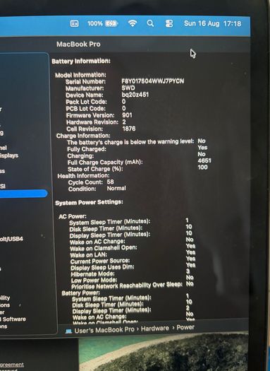MacBook Pro A2251(13-inch, 2020, Four Thunderbolt 3 ports)