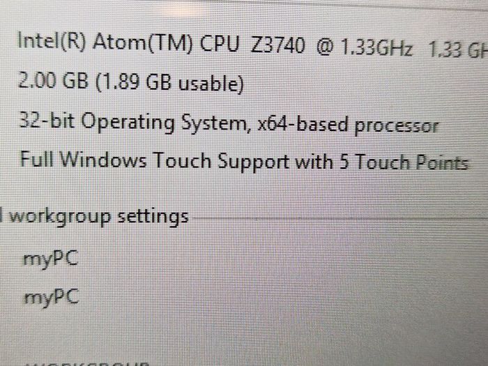 ASUS LaptopTablet CN9935, Windows 8, 2GB Ram 64GB HDD, Intel Atom CPU Z3740 1.33GHz in excellent condition