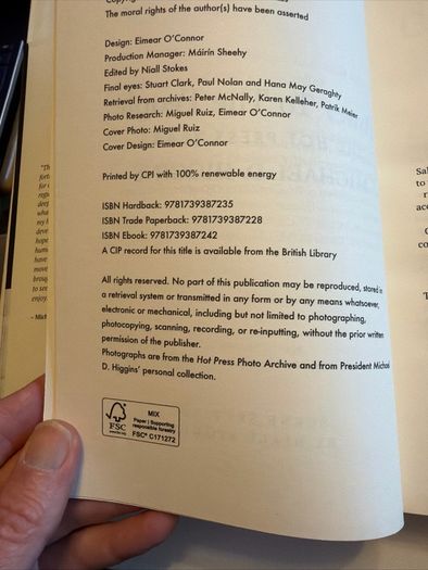 Michael D.Higgins - Power to the People. Signed. 1st Ed.