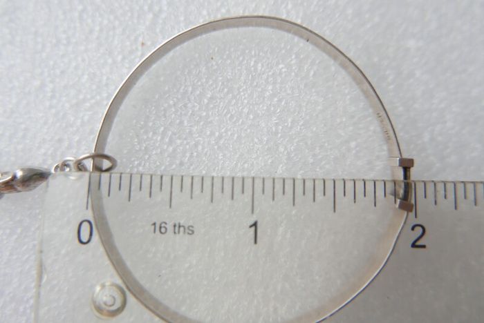 Vintage 925 Sterling Silver bangle with charm