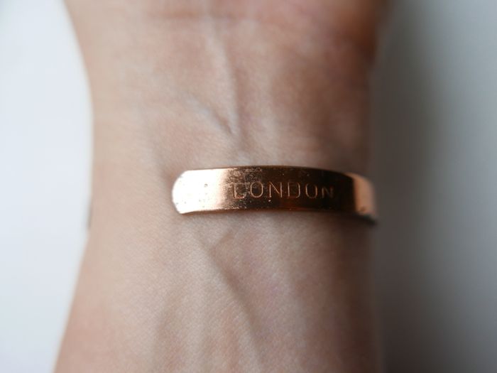 Vintage Sabona London Copper Cuff Bracelet Signed "LONDON" Made in Ireland