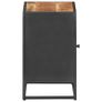 Bedside Cabinet 40x30x50 cm Rough Mango Wood and Natural Cane Image 6
