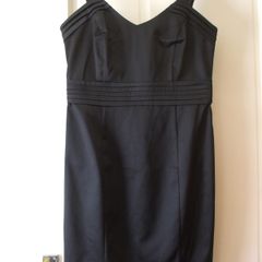 SALE!  Black Satin Dress - new