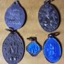 five small religious medals blue (k), tub 3 Image 2