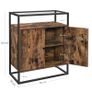 New Vintage Storage Cabinet WIth Glass Top - FREE P&P Image 8