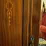 Antique Edwardian Inlaid Mahogany Triple Wardrobe Circa 1900 to 1920 Image 2