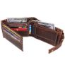 Handmade Genuine Leather Wallet Handmade Genuine Leather Wallet RFID Blocking Card Holder Image 9