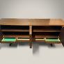Mid-Century Modern Danish Stained Oak Architectural Sideboard Attributed to Skovby Image 3