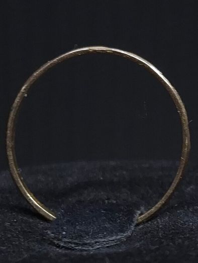Vintage 14ct Gold Patterned Band Ring Size 52.5 Professionally Tested 1.14g