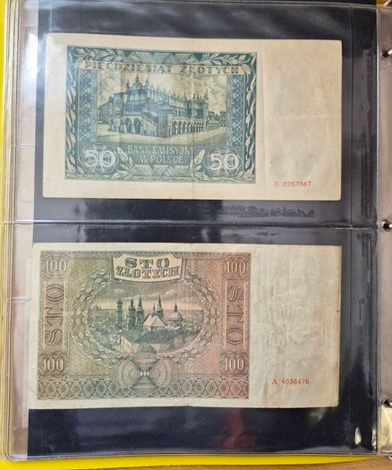 Old Polish banknotes from 1919 to 1994