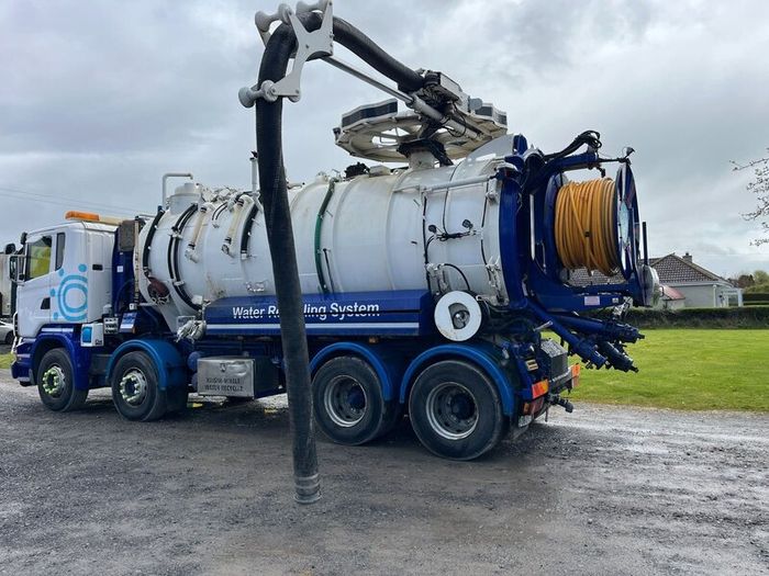 Scania  R420 Vac / drain jet truck - In test