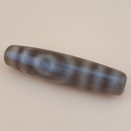 Vintage Himalayan Tibetan 2Eye Agate Dzi Bead Amulet