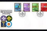 1982 Guernsey 75th Anniversary of Boy Scout Movement Commemorative Stamps First Day Cover (FDC)