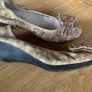 Ecco Low Wedge Ballerina Shoes Image 4