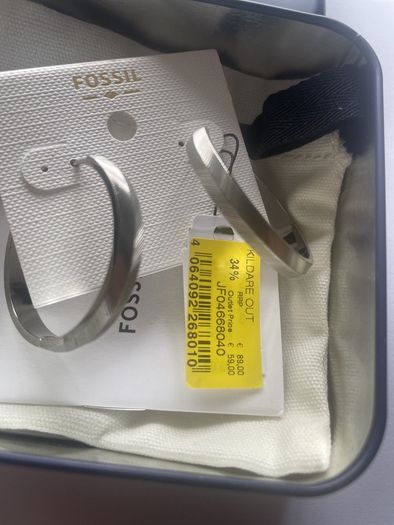 Hoops ear rings Fossil