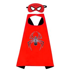 Spiderman Avengers Superhero Capes for Kids Children Halloween Cool Halloween Costume Cosplay Festival Party Supplies Favors Dress Up for 3-12 Year Old Boys Girls