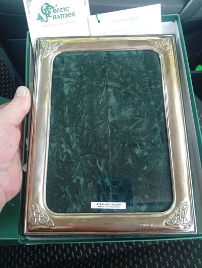 silver photo frame
