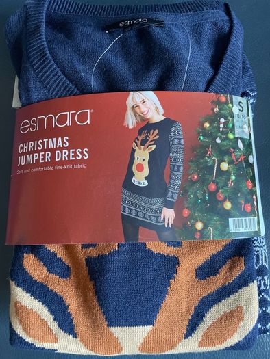 christmas jumper dress size 10 new