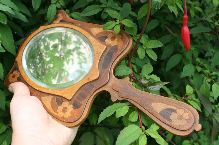 Antique  Wood Mirror
