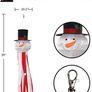 Christmas Windsock 3D Snowman Flag for Christmas Decorations Durable Hanging Windsock Waterproof with Adjustable Hook for Winter, Hanukkah, Christmas, Indoor Outdoor Garden Party, 51 Inch Image 2