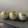 Tea lights Candles Holders Set of 3 Gold Image 2