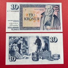 Iceland  10 Kronur  1961  Pick 48d. ( Uncirculated. )