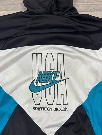 Vintage 80s Nike Hoodie Track Jacket Mens Medium