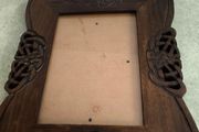 Islandcraft Celtic Wood Carved 5x7 inches Photo Frame Irish Knotwork Royal Tara
