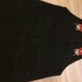 Black denim embroidered pinafore size uk6 Image 6