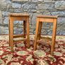 Pair of Mid Century laboratory stools. Image 2