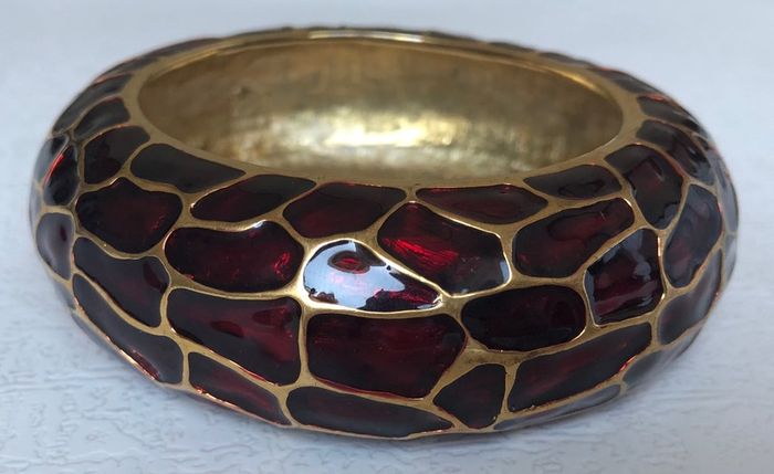 Panther print enamel bracelet from Mawi