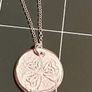 Handmade fine silver pendant on sterling silver chain Image 3
